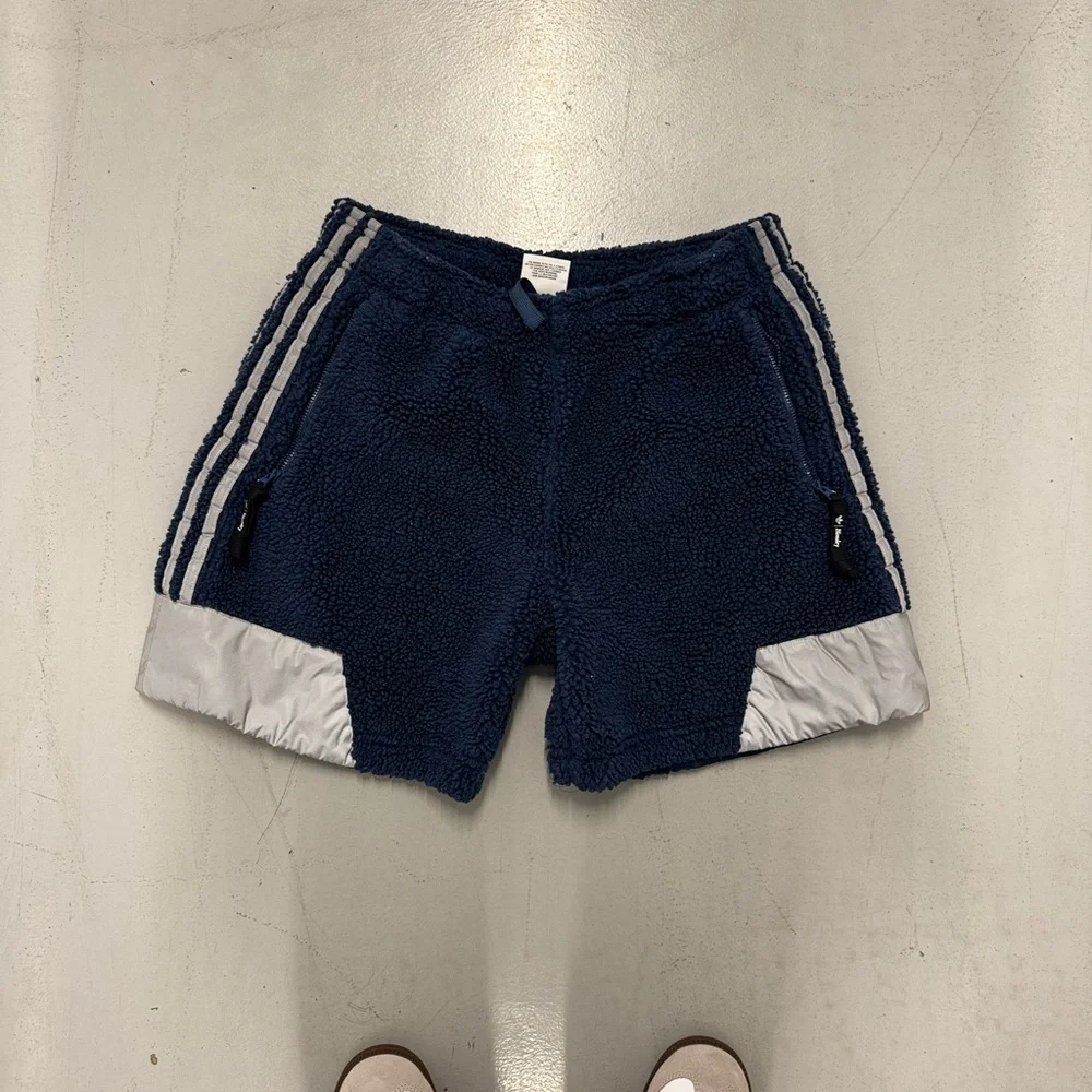 Adidas X Blondey Sherpa shorts Navy Blue - Picture 4 of 5